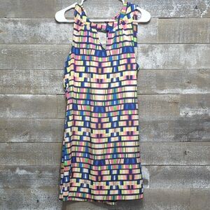 Colorful Geometric Pattern Dress